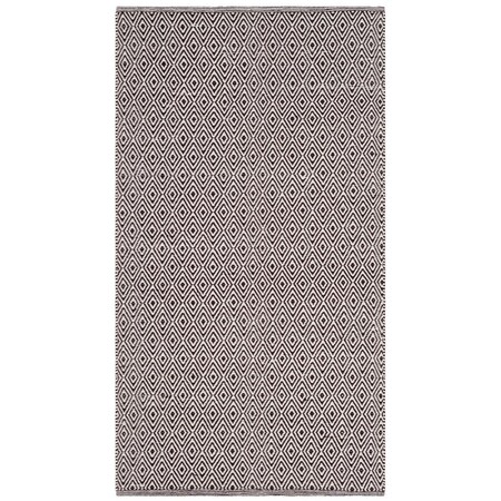 Safavieh Montauk Rectangle Hand Woven Rug, Ivory and Chocolate - 5 x 8 ft. MTK515M-5
